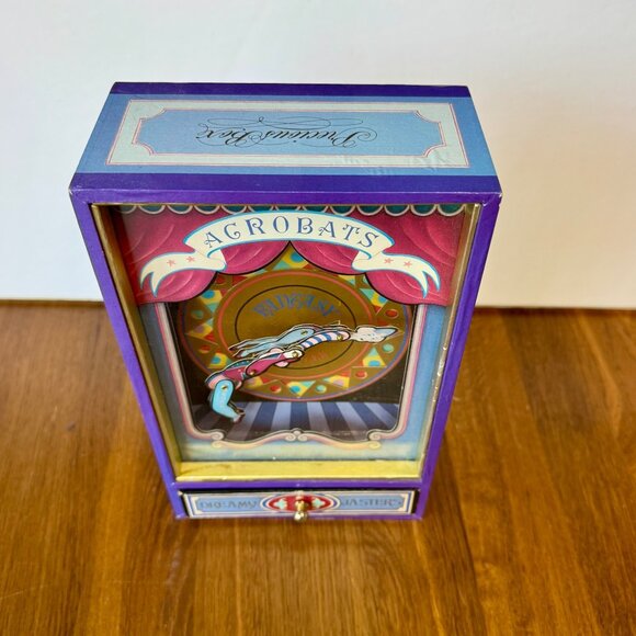 Vintage KOJI MURAI Music Box DREAMY JASTERS Acrobats Wind Up Over The Rainbow - Picture 8 of 10